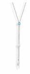 VICTORIA Ezüst színű kék, fehér köves nyaklánc (VBNACA61782) - perfectbaby