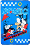  Sonic a sündisznó Built for Speed polár takaró 100x150cm (SNXHY46004) - perfectbaby