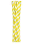  Sárga Yellow Stripes rugalmas papír szívószál 12 db-os (MLG126792) - perfectbaby
