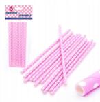  Pöttyös papír szívószál 12 db (31683)