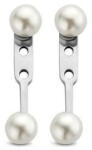 VICTORIA Ezüst színű fehér gyöngyös fülbevaló (VBKAB91700) - perfectbaby