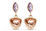 VICTORIA Rose gold színű színes köves fülbevaló (VBKAB82700) - perfectbaby