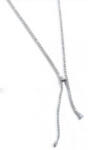 VICTORIA Ezüst színű fehér köves nyaklánc (VBNACA71746) - perfectbaby