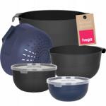 Hoga Konyhai Tálak Fedővel Durszlak Cédrus Edénykészlet Tálak 7 db-os (HGZ1001 CZ GRANATOWY)