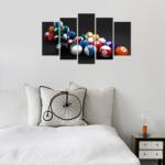 Charm Tablou MDF ( 5 buc ) Biliard, Multicolor, 60x110 cm (223CHR2971)