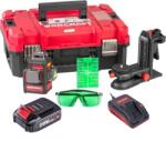 Worcraft Nivela laser, verde, 360°, 3x3D, 20V Li-ion, cu suport magnetic, acumulator, incarcator, geanta, ochelari, placa tinta, 50 m, Worcraft (7242025)