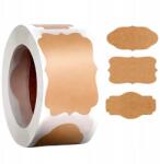 Ruhhy Papír címkék 300 db tekercs 3 minta Diy befőttes üvegek borítékok és ajándékok (20615)