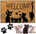 Decortrend Lábtörlő Bejárati Ajtó Elé vastag 40x60CM macskás mintával Kókusz (LAS-203-KOTY-CZTERY)