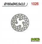 NG Brake Disc Féktárcsa Hátsó NG1026 (160X45, 5X3) (4X6, 5Mm)