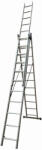 Wertcraft Scara combinata din aluminiu Wertcraft TOOLS JL-207-3X11, 7.6 metri, 3x11 trepte, greutate maxima 115 kg (mst-JL-207-3X11)