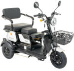 Z-Tech ZTech-16A, Ólomsavas 60V, 20Ah, 1200W, 25 km/h, 3 kerekű, Elektromos jármű, differenciálműves *E-MOVE* fehér