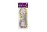 Teddies Snururi/tuburi de împletit colorate 100cm 35 buc în pungă (00311537)