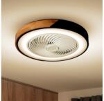 Brilagi Brilagi-LED plafonieră LED dimabilă cu ventilator, 30W/230V, 3000-6500K, negru/stejar +telecomandă (BG1616)