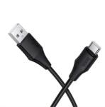 hoco. x124 adatkábel, usb - type-c, 3a, gyorstöltő, 100cm, fekete (X124_USB_C_B)