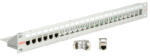 Roline Cat. 6 19"-Keystone Patch Panel STP, light grey (26.11.0359) - easy-shop