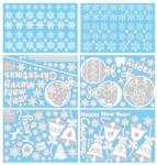 Karll 8 db-os szett karácsonyi matricákkal Panda Mall, fehér, PVC, 25 X 35 cm (SX000WIVWSR)