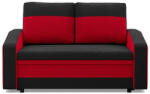 GreenSite Hewlet kanapé, szövet anyag, fekete - piros