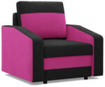 GreenSite Hewlet fotel, szövet anyag, hab töltet, fekete - rózsaszín - pepita