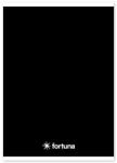 Fortuna Füzet vonalas FORTUNA Monocolor A/5 32 lapos fekete