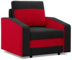 GreenSite Hewlet fotel, szövet anyag, hab töltet, fekete - piros