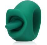 Loveline Stimulator Clitoris Licking&Vibrating, 20 Moduri Stimulatoare, Silicon, USB, Verde, 8.5 cm Vibrator