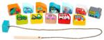 Cubika Autók fa gyöngyfűző készlet (65900) - pepita