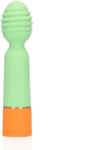 Loveline Vibrator Masaj Ribbed Mini Vibrator, 10 Moduri Vibratii, Silicon, USB, Verde, 12.2 cm Vibrator