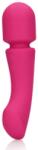 Loveline Vibrator Double-Sided Wand, 20 Moduri Vibratii, Silicon, USB, Roz, 16.5 cm Vibrator