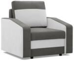 GreenSite Hewlet fotel, szövet anyag, bonell töltet, szürke - fehér