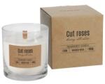 BISPOL Set 2 x Lumanare Parfumata cu Fitil de Lemn, Cut Roses, Timp de Ardere 34 Ore, Bispol (GIL-2xLCA-SN82-000-78)