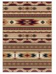 Delta Carpet Covor Dreptunghiular, 150 x 230 cm, Bej / Grena, Lotos 15080/120 (LOTUS-15080-120-1523) Covor