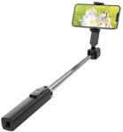 hoco. K18 Szelfibot Univerzális, Tripod Állvány, Állítható, Bluetooth Távkioldó, 97 cm, 4.5-7.0" Méret Fekete