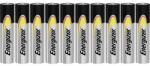 Energizer Mikroelem AAA, alkáli mangán, 1, 5V, 10 db, Energizer Power LR03, AAA, LR3, AM4M8A, AM4, S (E300171800) (E300171800)