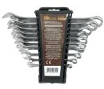 Forstime Set de chei cu gura plată 10 buc. (6, 8, 10, 12, 13, 14, 15, 17, 19, 22mm) (FS-52493)