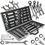 MAR-POL racsnis csuklós csillag-villás kulcs készlet 6-32 mm 22 db + koffer M58610 (M58610)