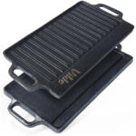  Kétoldalas öntöttvas grill-lap 40 x 20, 5 cm (199046)