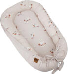 EKO Kétoldalas pamut babafészek Méhek Csillagok Bézs 90x60 cm