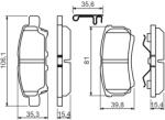 Bosch 0 986 494 502 set placute frana disc