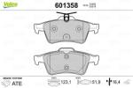 VALEO Sada brzdových platničiek kotúčovej brzdy VALEO 601358 (601358)