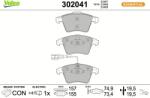 VALEO Sada brzdových platničiek kotúčovej brzdy VALEO 302041 (302041)