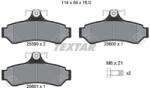 TEXTAR Sada brzdových platničiek kotúčovej brzdy TEXTAR 2559901 (2559901)