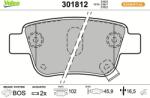 VALEO Sada brzdových platničiek kotúčovej brzdy VALEO 301812 (301812)