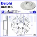 DELPHI Brzdový kotúč DELPHI BG9606C (BG9606C)