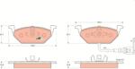 TRW Sada brzdových platničiek kotúčovej brzdy TRW GDB1386 (GDB1386)
