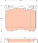 TRW Sada brzdových platničiek kotúčovej brzdy TRW GDB1826 (GDB1826)