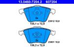 ATE Sada brzdových platničiek kotúčovej brzdy ATE 13.0460-7204.2 (13.0460-7204.2)