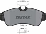 TEXTAR Sada brzdových platničiek kotúčovej brzdy TEXTAR 2154601 (2154601)