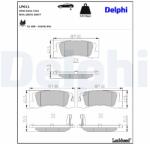DELPHI Sada brzdových platničiek kotúčovej brzdy DELPHI LP611 (LP611)