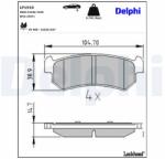 DELPHI Klocki Ham. Daewoo Lacetti Tyl (lp1910)