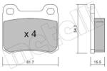 METELLI Sada brzdových platničiek kotúčovej brzdy METELLI 22-0092-1 (22-0092-1)